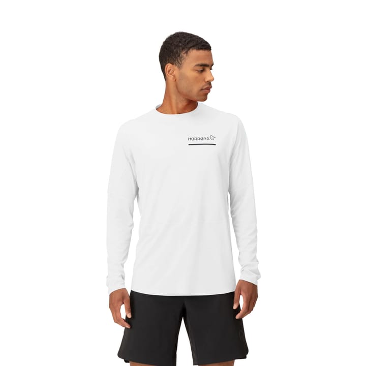 Norrøna Men's Senja Equaliser Lightweight Long Sleeve Snow White Norrøna