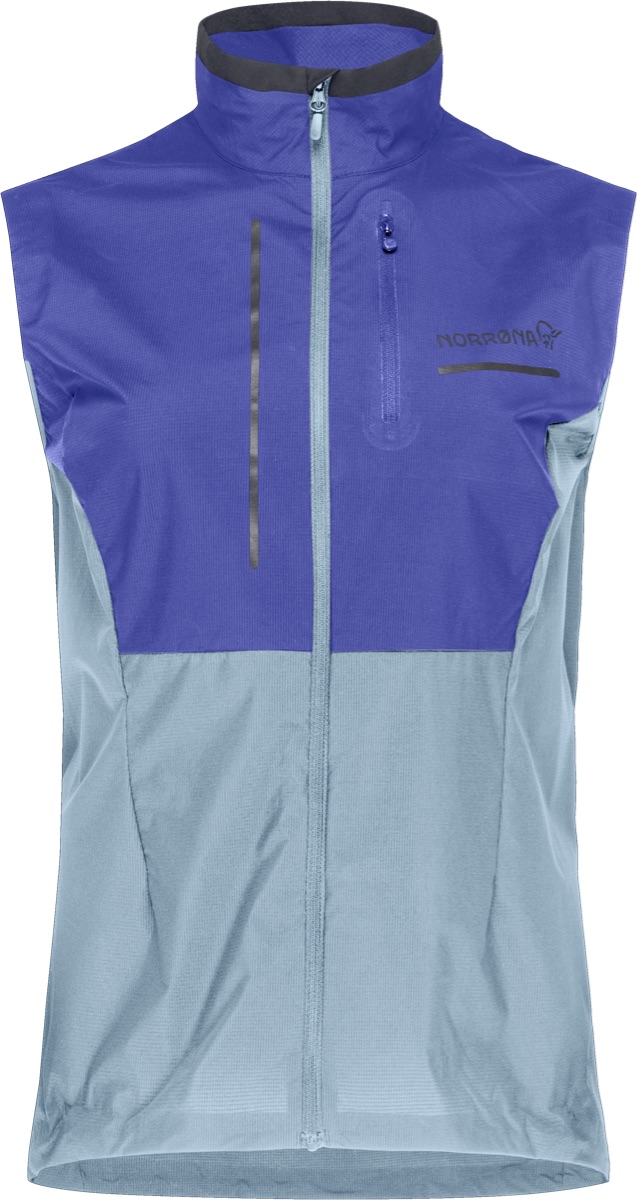 Norrøna Women’s Senja Aero90 Vest  Royal Blue/Blue Fog