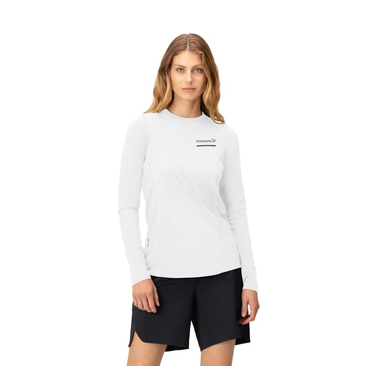 Norrøna Women's Senja Equaliser Lightweight Long Sleeve  Snow White Norrøna