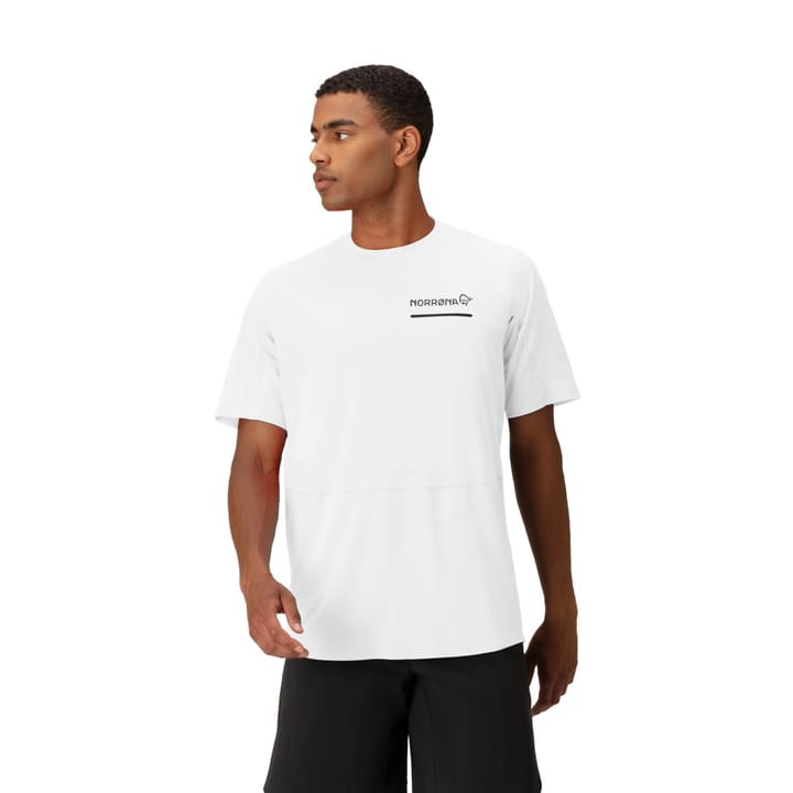 Norrøna Men's Senja Equaliser Lightweight T-Shirt  Snow White Norrøna