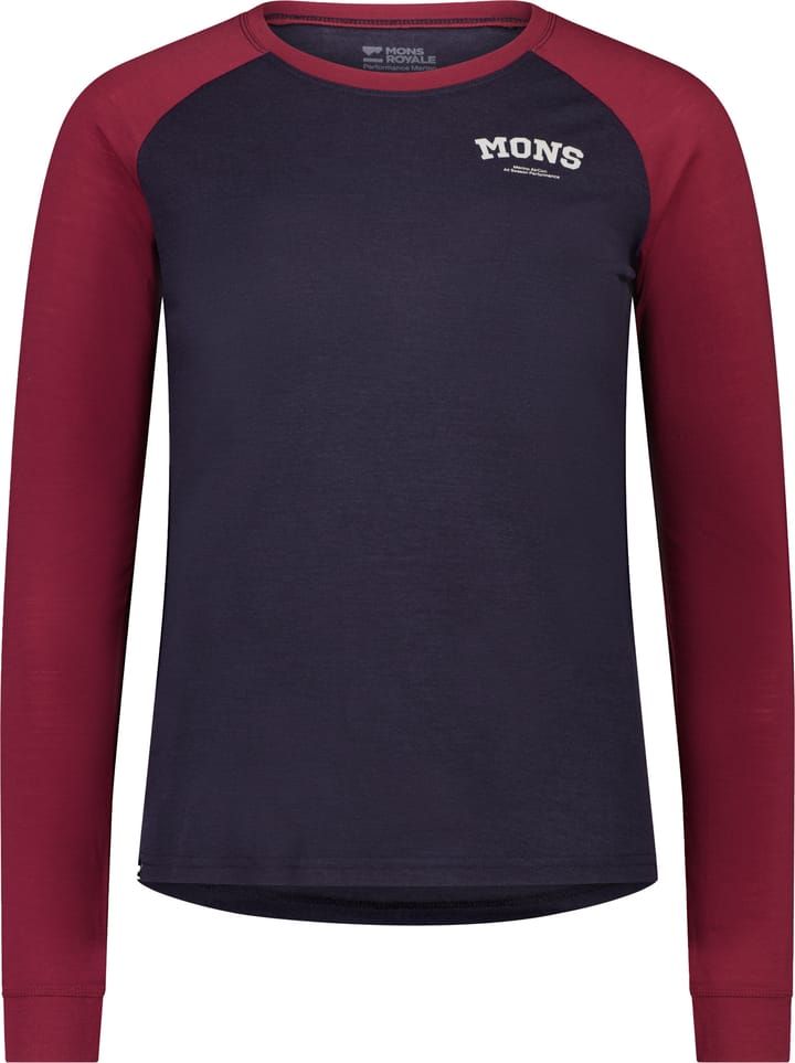 Mons Royale Women's Icon Raglan Cherry/9 Iron Mons Royale