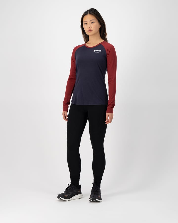 Mons Royale Women's Icon Raglan Cherry/9 Iron Mons Royale