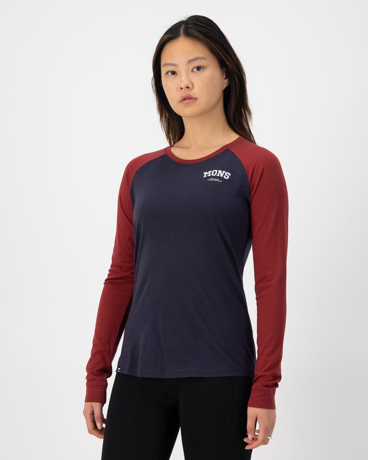 Mons Royale Women's Icon Raglan Cherry/9 Iron Mons Royale