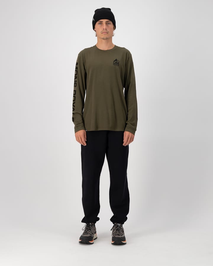 Mons Royale Men's Icon Longsleeve Dark Olive Mons Royale