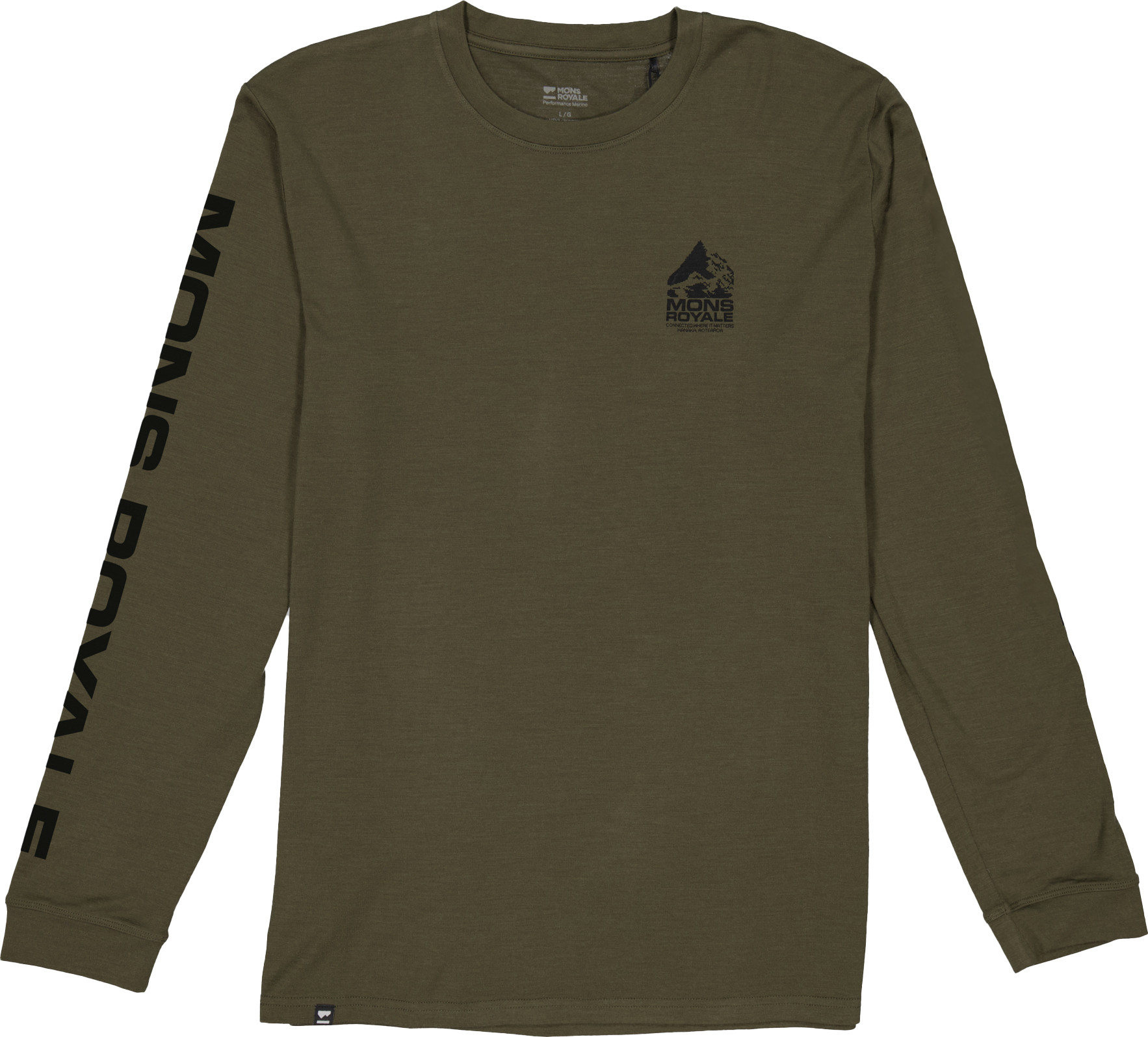 Mons Royale Men’s Icon Longsleeve Dark Olive