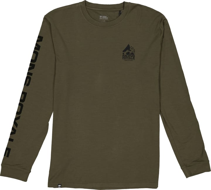 Mons Royale Men's Icon Longsleeve Dark Olive Mons Royale