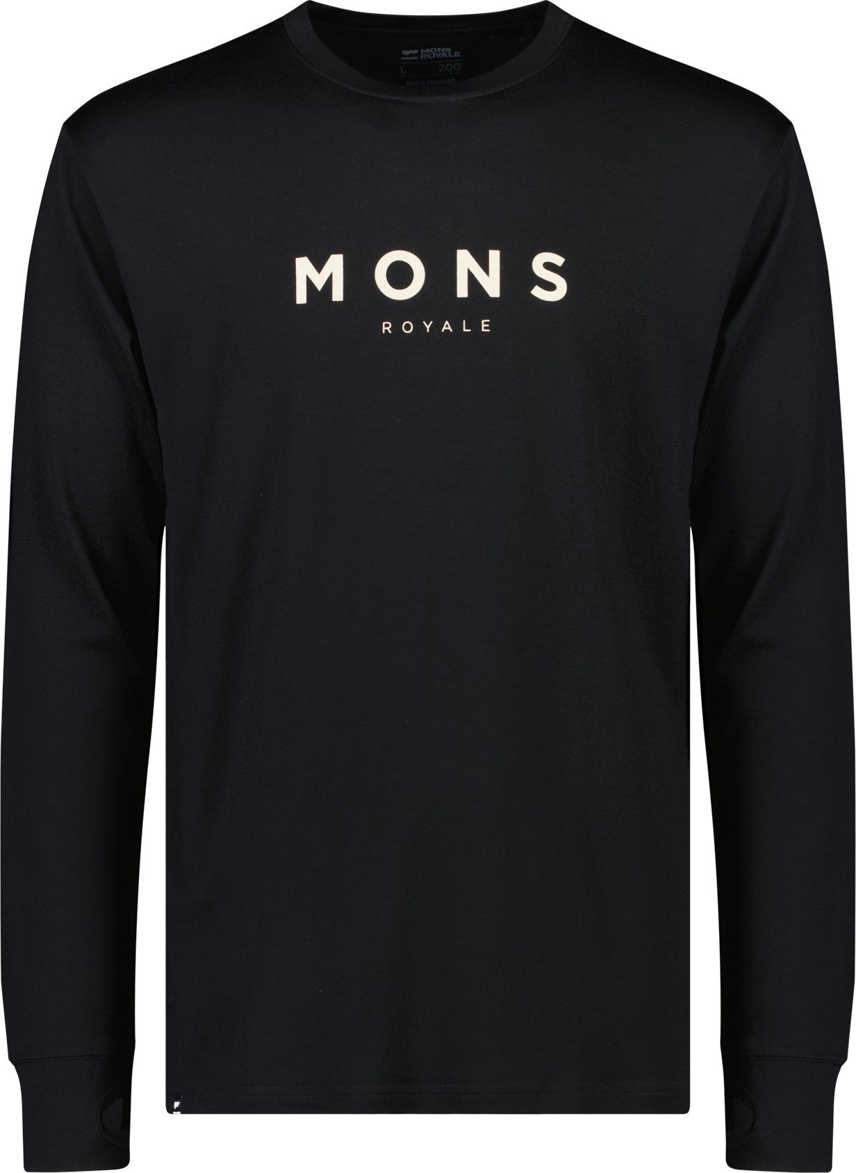 Mons Royale Men's Yotei Classic Longsleeve Black