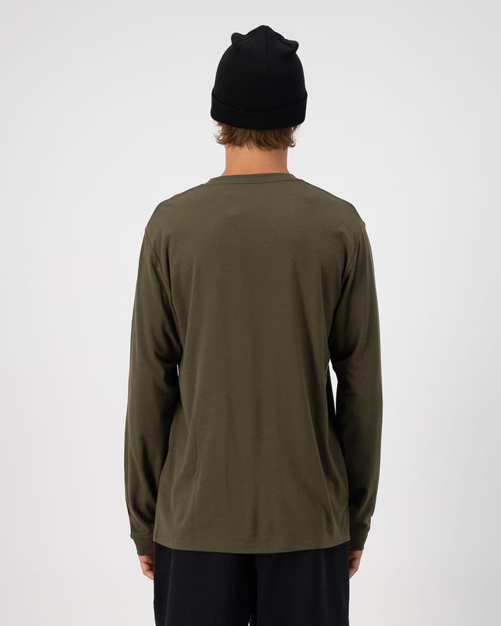 Mons Royale Men's Icon Longsleeve Dark Olive Mons Royale