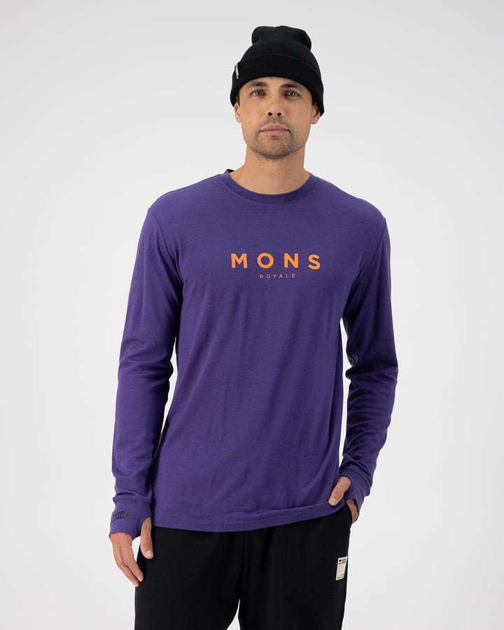 Mons Royale Men's Yotei Classic Longsleeve Violet Mons Royale