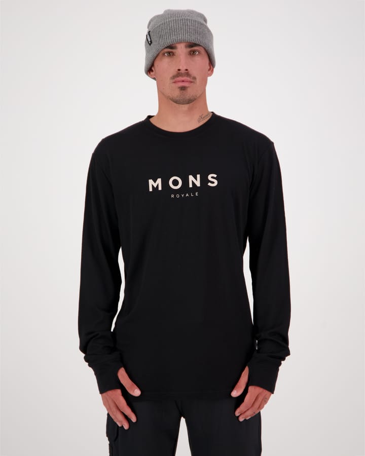 Mons Royale Men's Yotei Classic Longsleeve Black Mons Royale