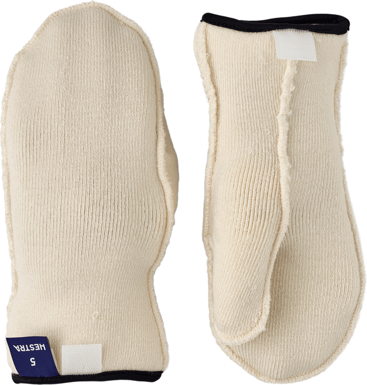 Hestra Junior Wool Terry Liner Mitt Off White Hestra