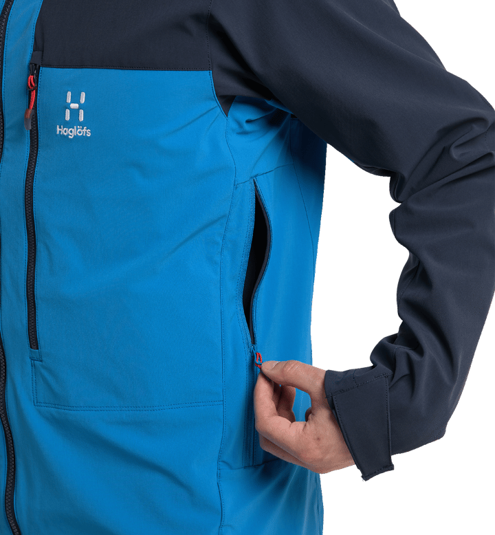 Haglöfs Men's Roc Sight Softshell Jacket Nordic Blue/Tarn Blue Haglöfs