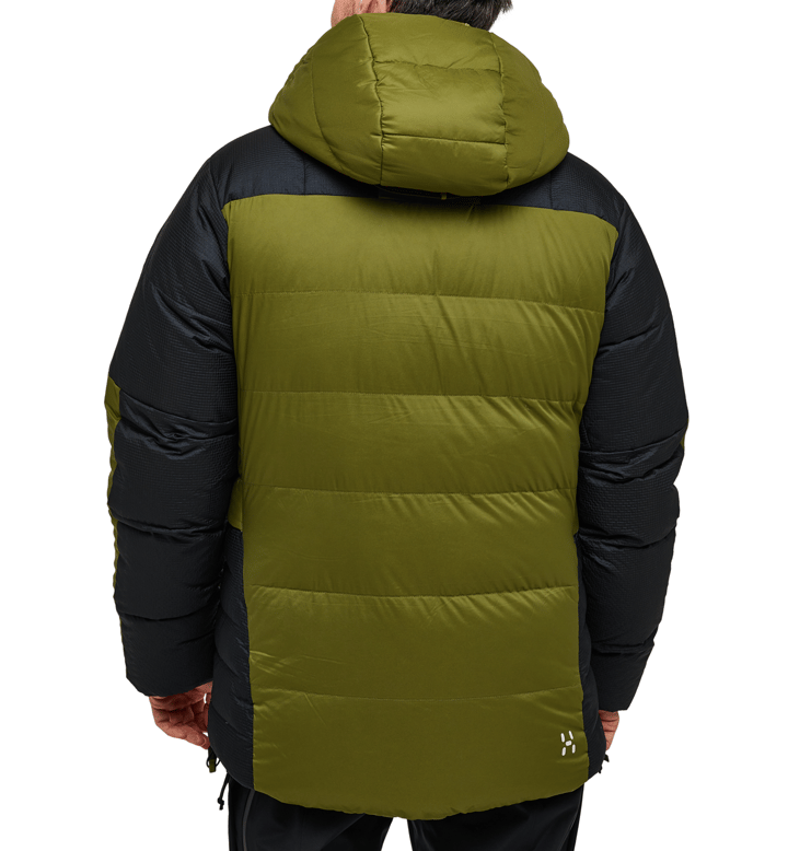 Haglöfs Men's Riksgränsen Down 800 Hood Olive Green/True Black Haglöfs