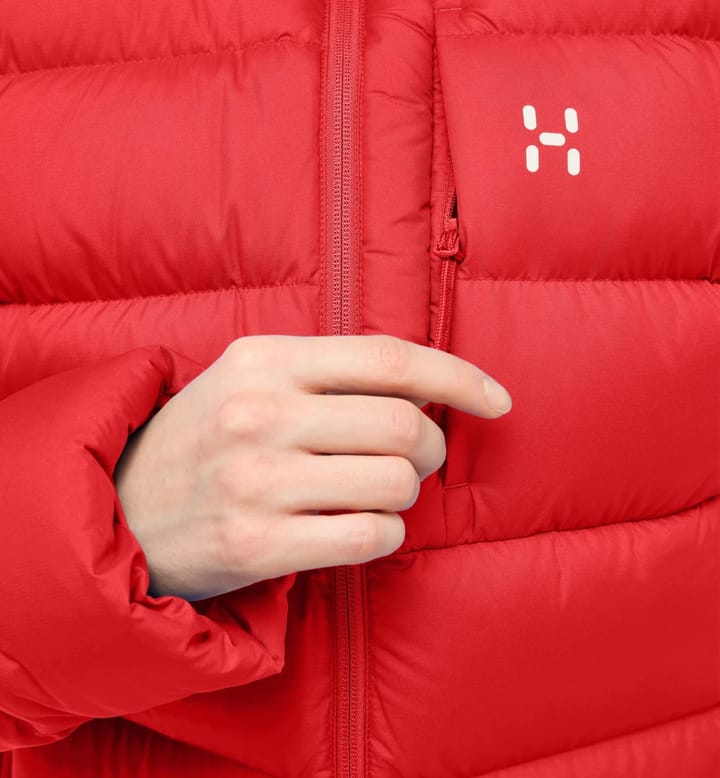 Haglöfs Women's Rosson Down Hood Bright Red Haglöfs