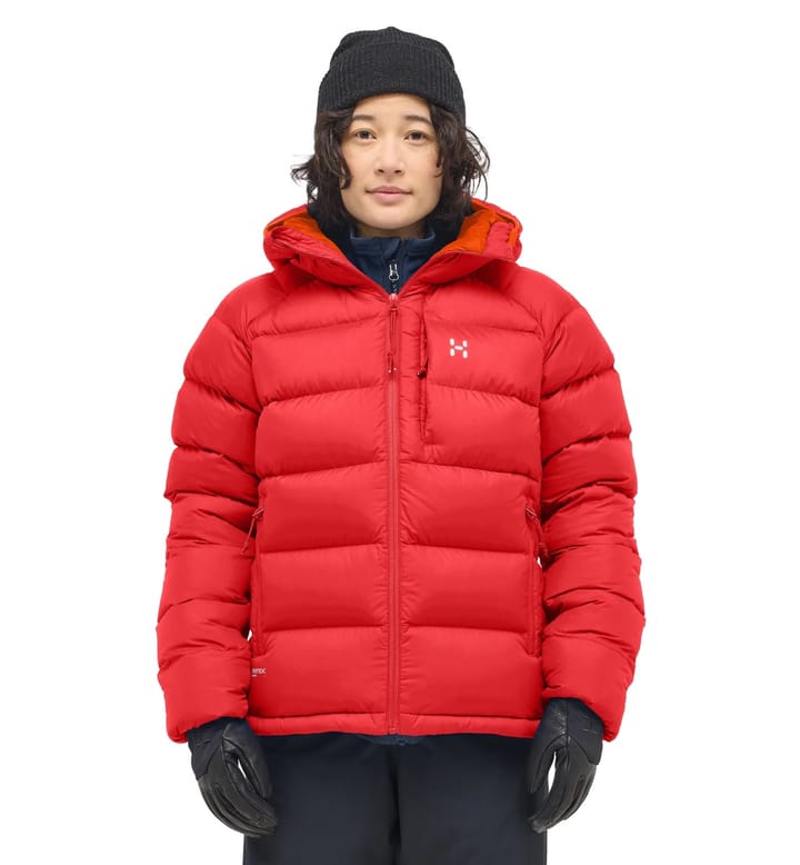 Haglöfs Women's Rosson Down Hood Bright Red Haglöfs