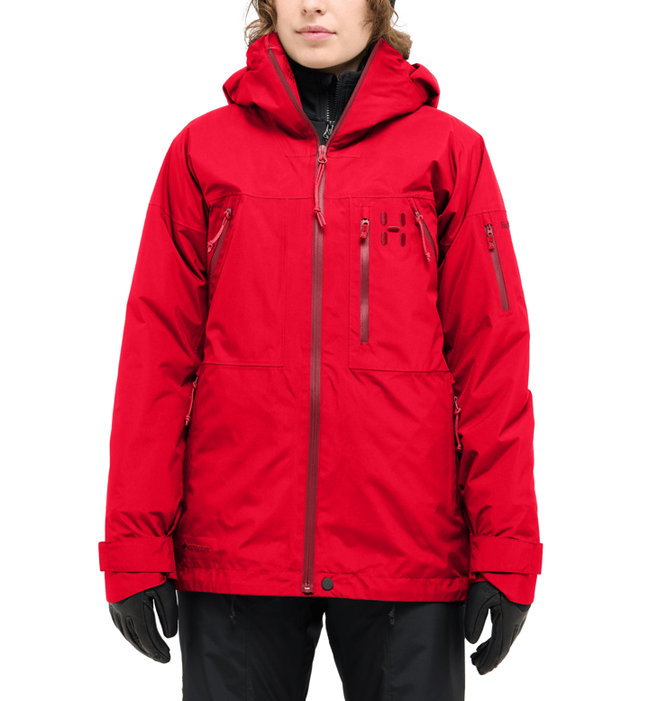 Haglöfs Women's Latnja GORE-TEX Insulated Jacket Bright Red Haglöfs