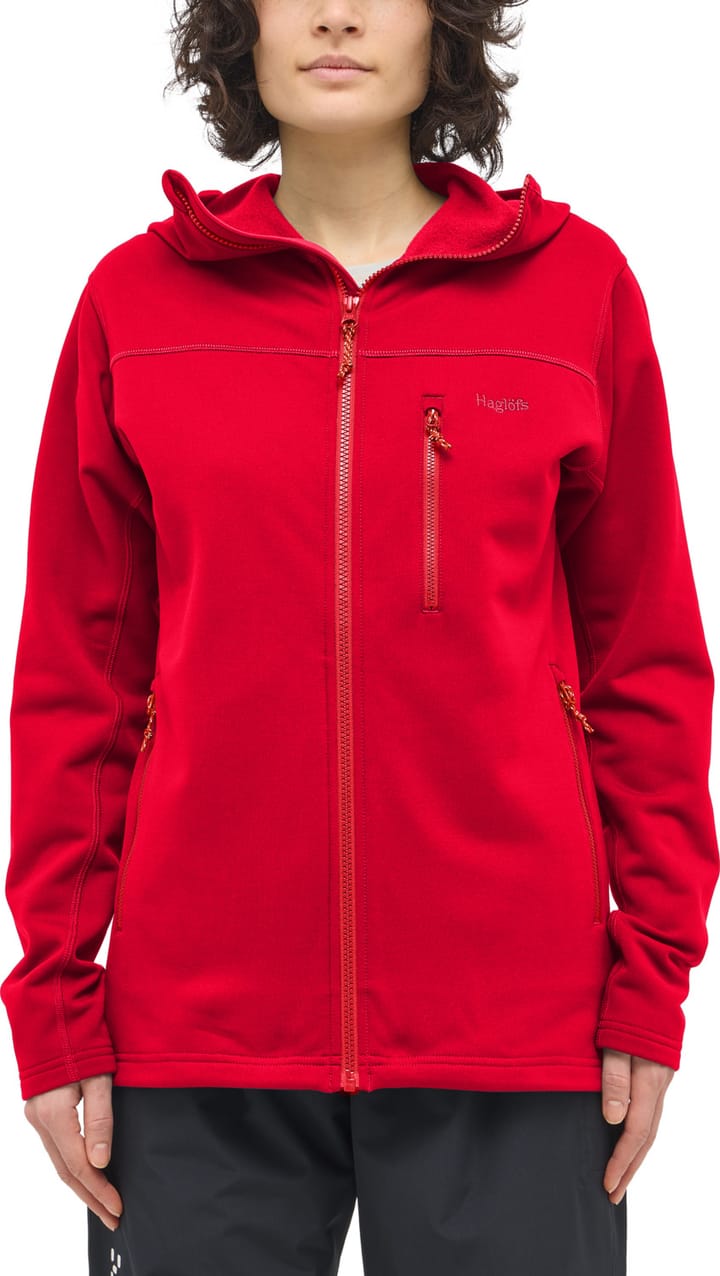 Haglöfs Women's Rosson Mid Hood Bright Red Haglöfs