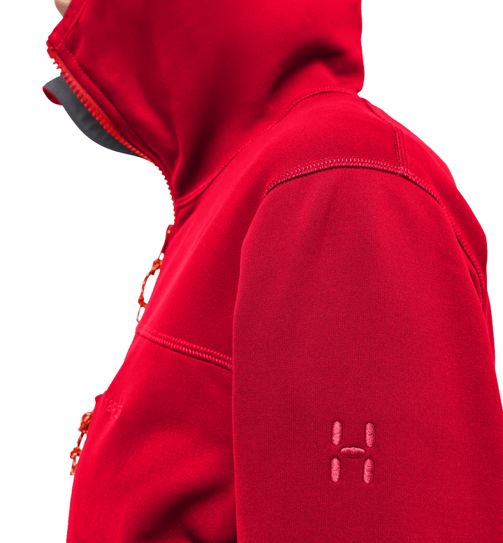 Haglöfs Women's Rosson Mid Hood Bright Red Haglöfs