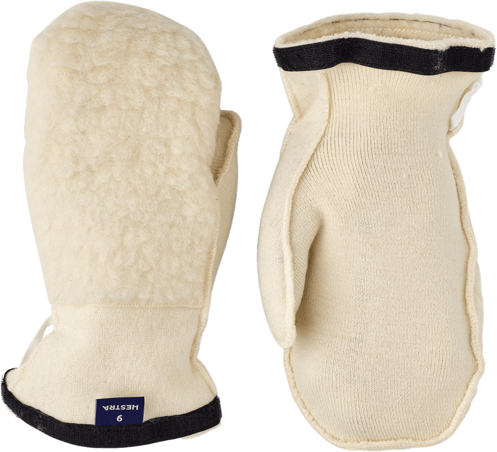 Hestra Heli Ski Wool Liner - Mitt Off White Hestra