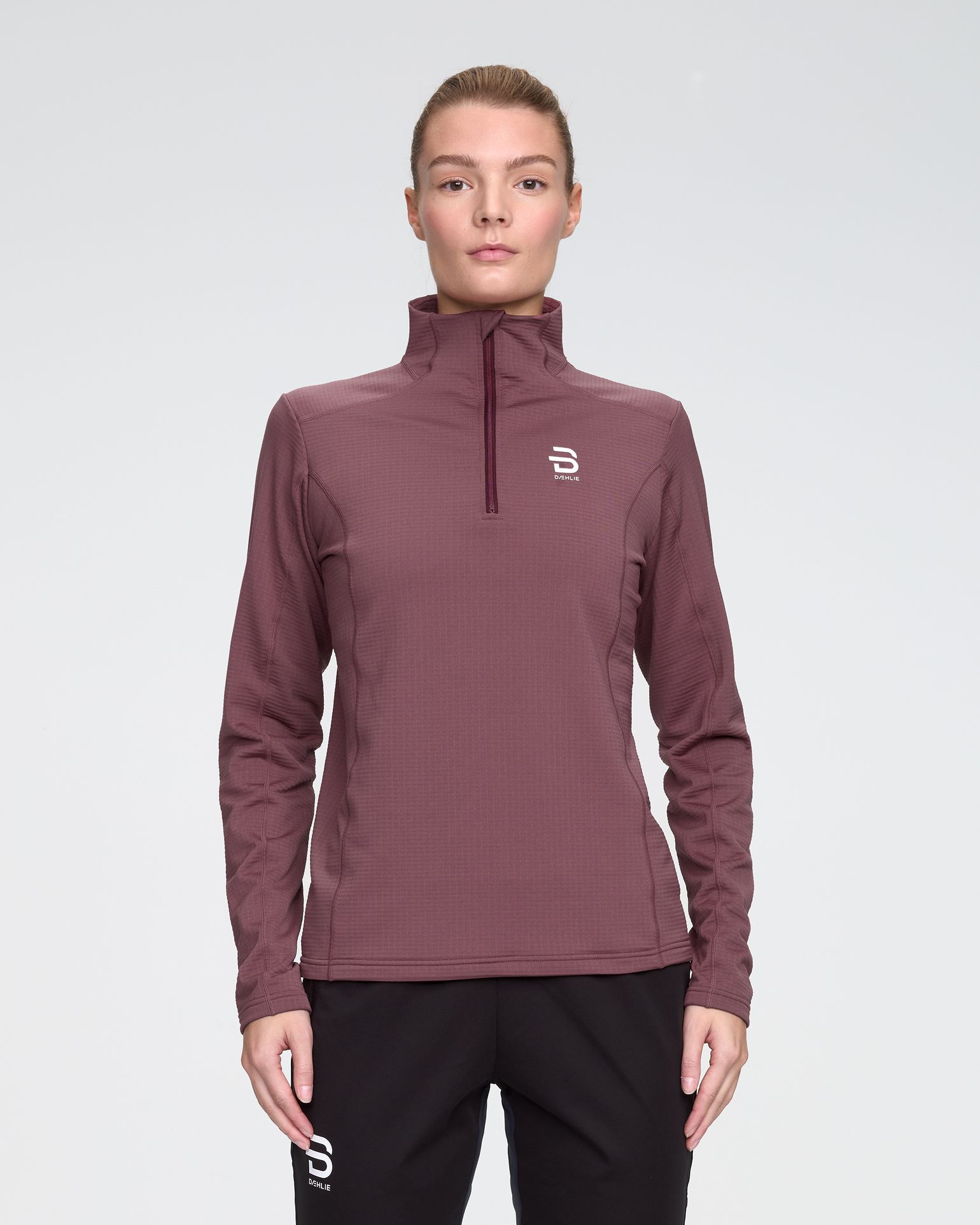 Dæhlie Women's Half Zip Grid Wild Berry