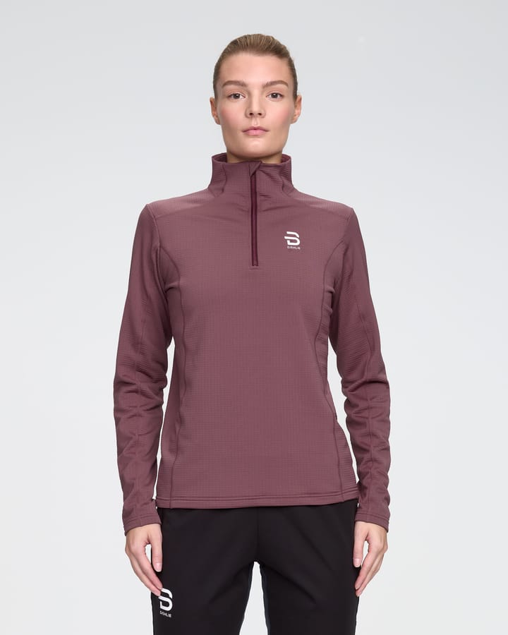 Dæhlie Women's Half Zip Grid Wild Berry Dæhlie