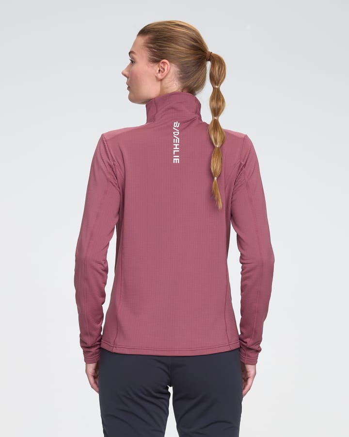 Dæhlie Women's Half Zip Grid Wild Berry Dæhlie