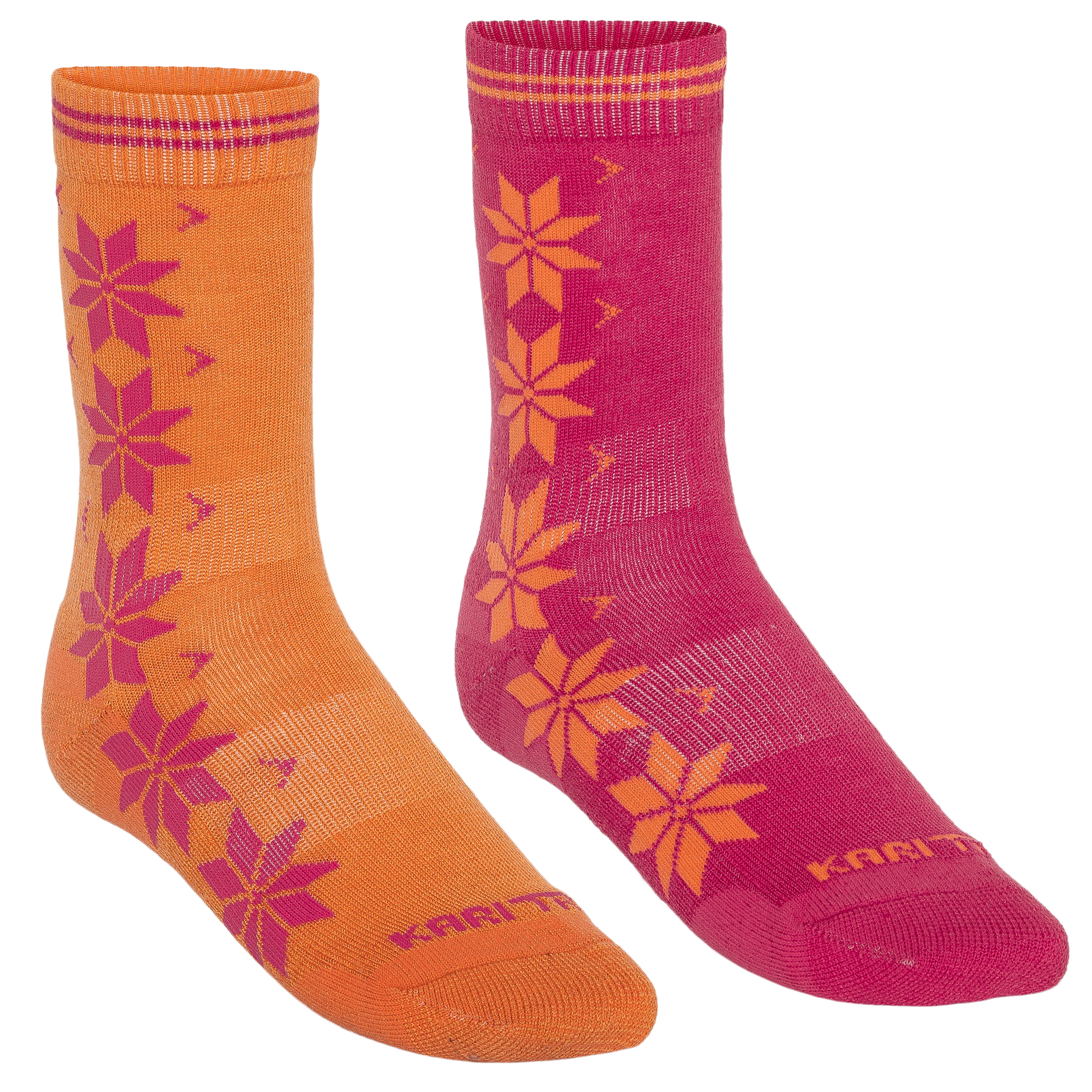 Kari Traa Women’s Vinst Wool Sock 2-pack Basic Pink