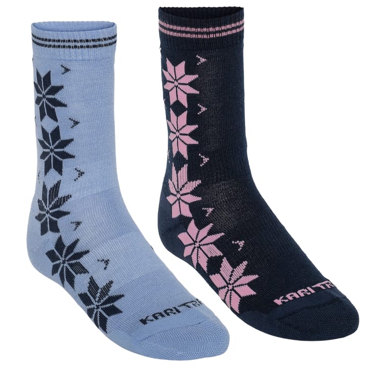 Kari Traa Women's Vinst Wool Sock 2-pack Dark Navy Blue Kari Traa