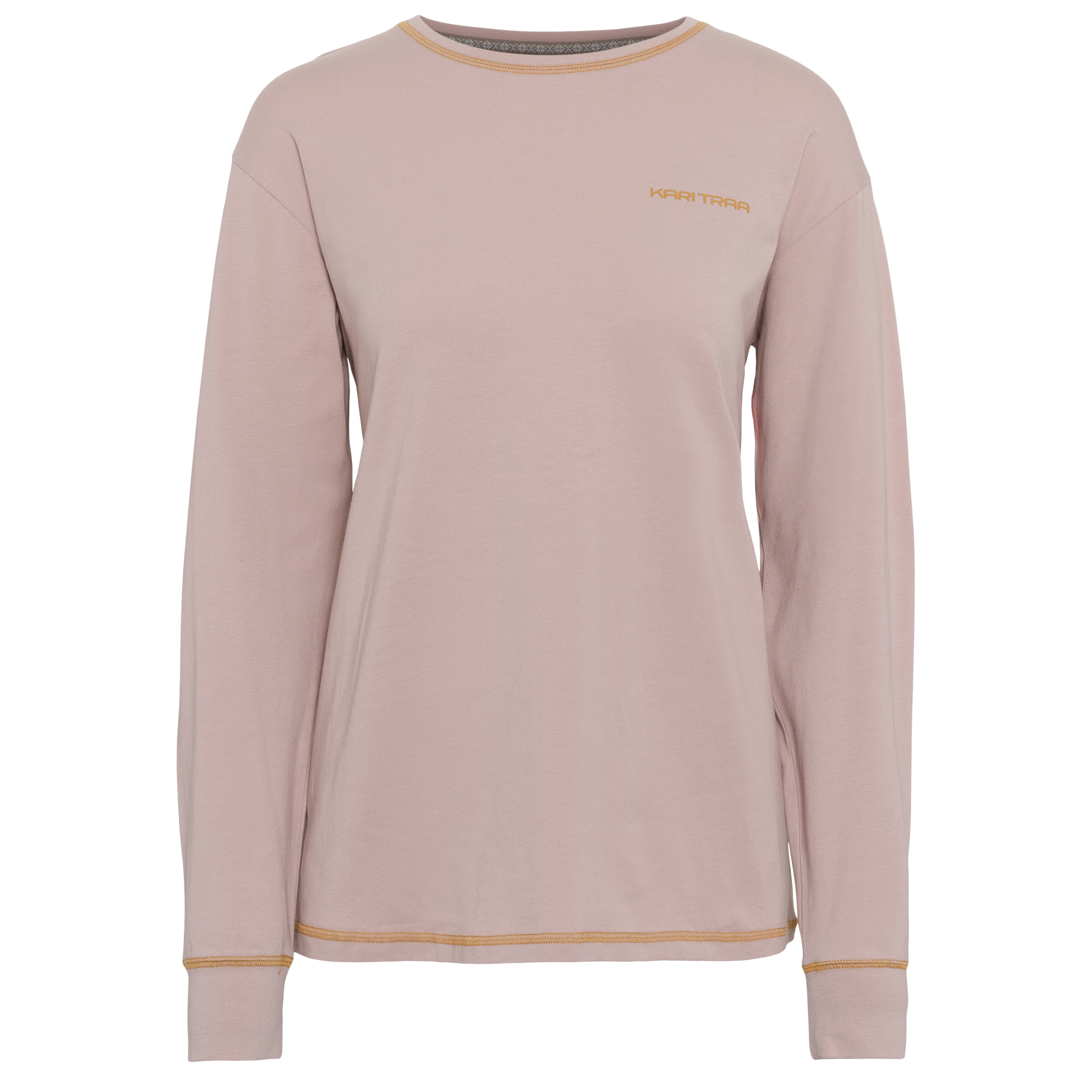 Kari Traa Ane Crew Ls Light Dusty Pink