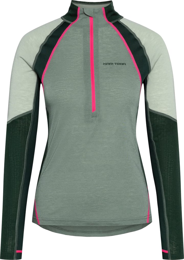 Kari Traa Women's Alma Half Zip Dusty Midtone Green Kari Traa