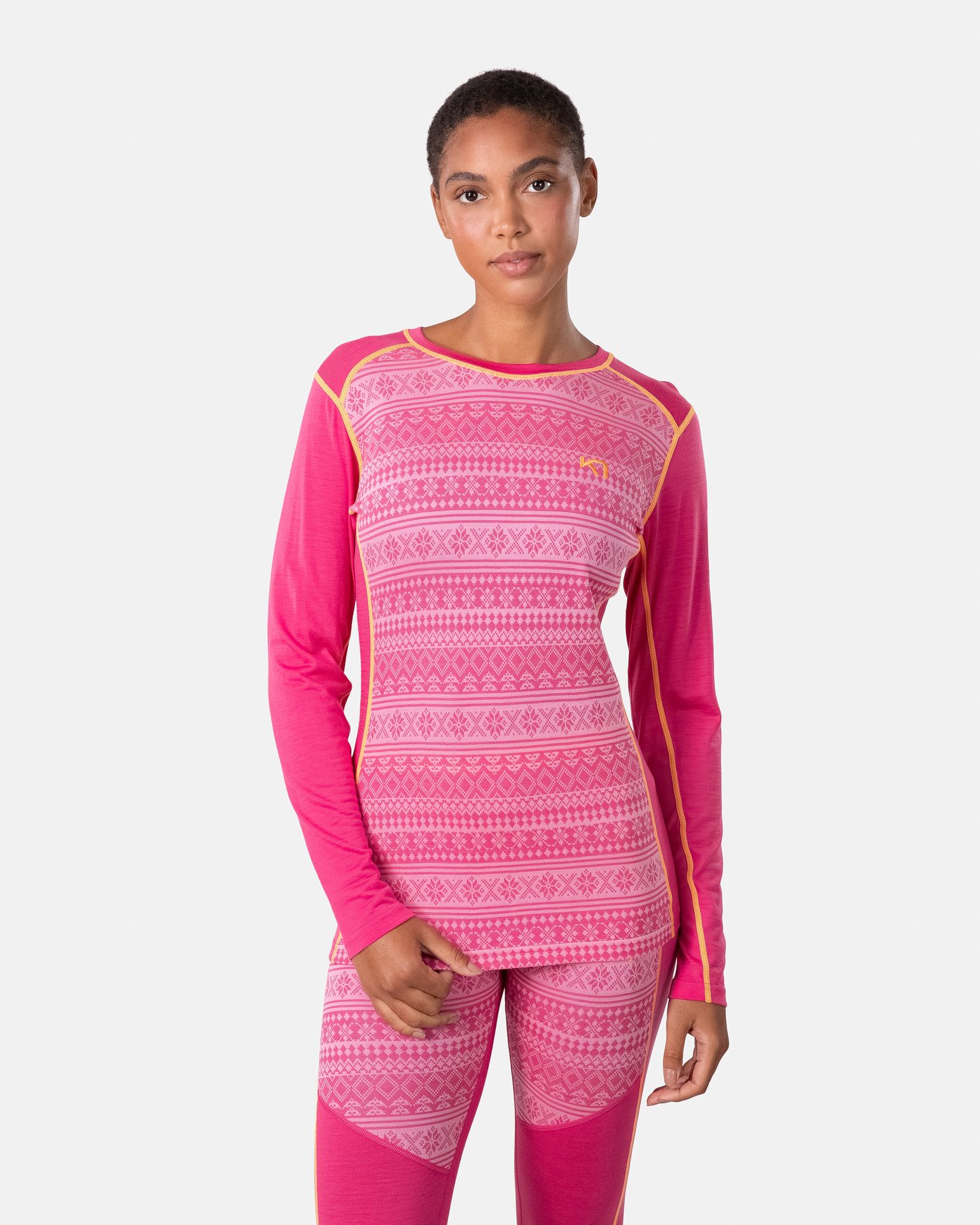 Kari Traa Women's Mina Long Sleeve Bright Pink