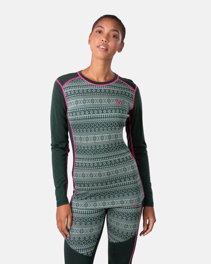 Kari Traa Women's Mina Long Sleeve Dark Green Kari Traa