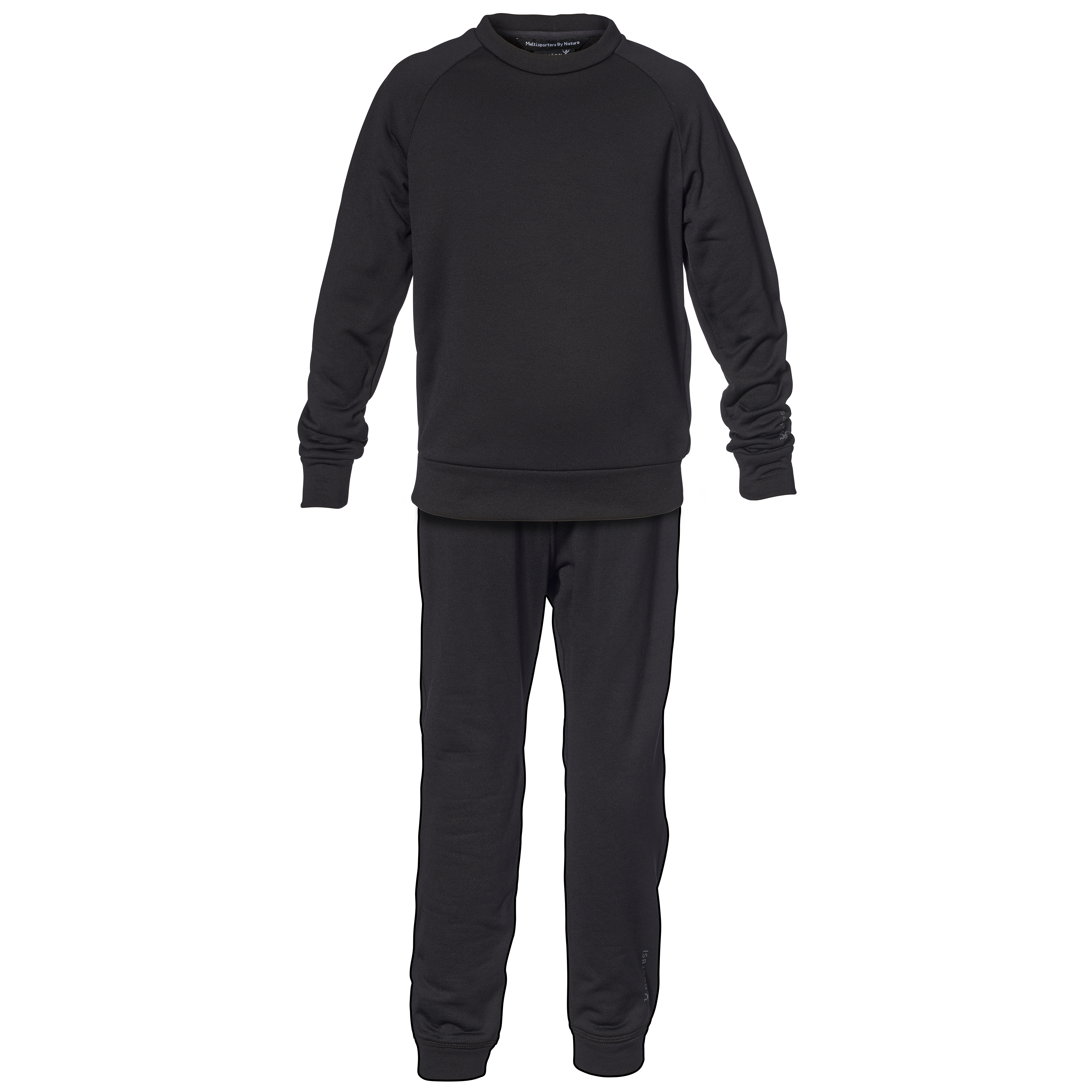 Isbjörn of Sweden Kids' Panda Chill Sweater & Pant Black, 134/140