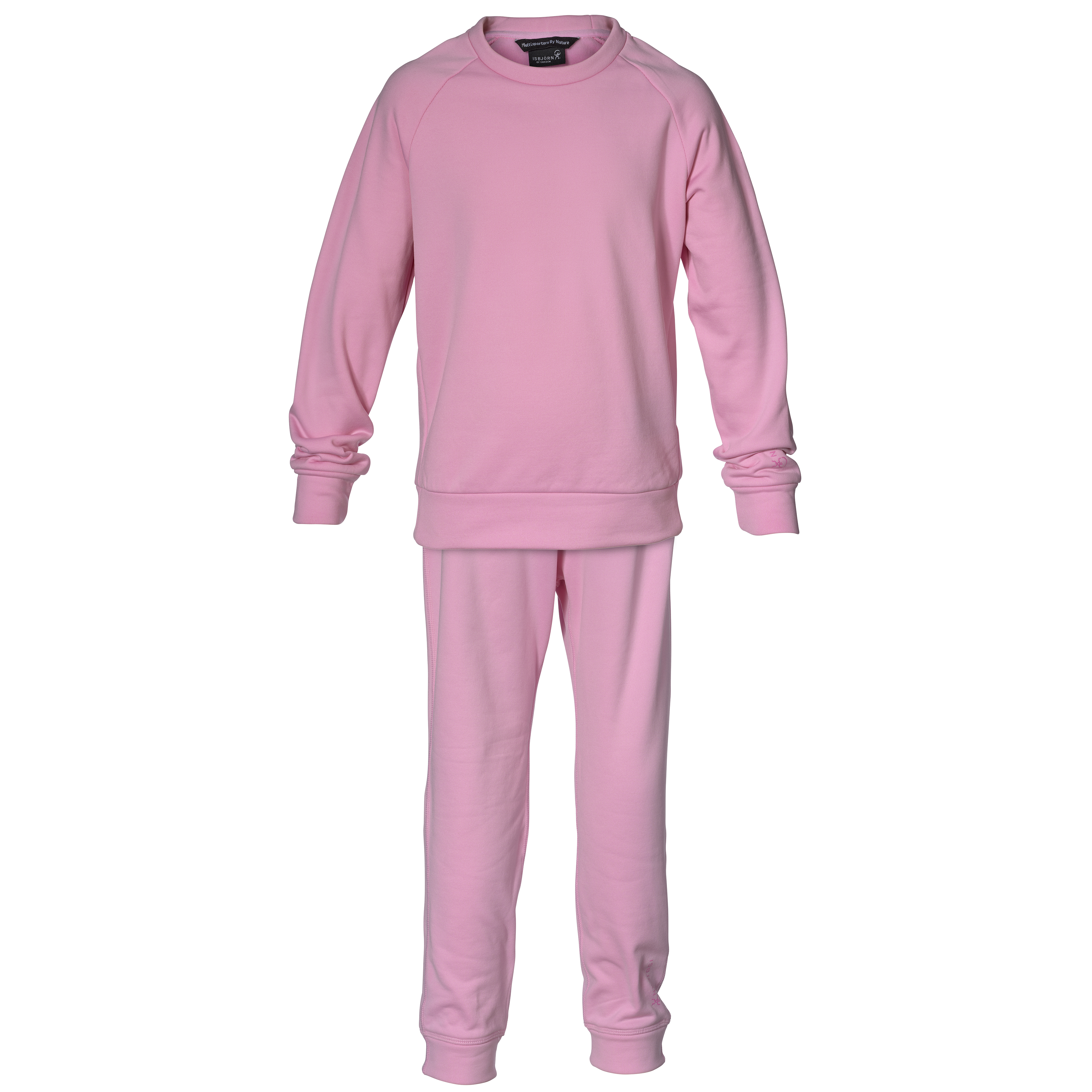 Isbjörn of Sweden Kids' Panda Chill Sweater & Pant Frostpink, 86/92