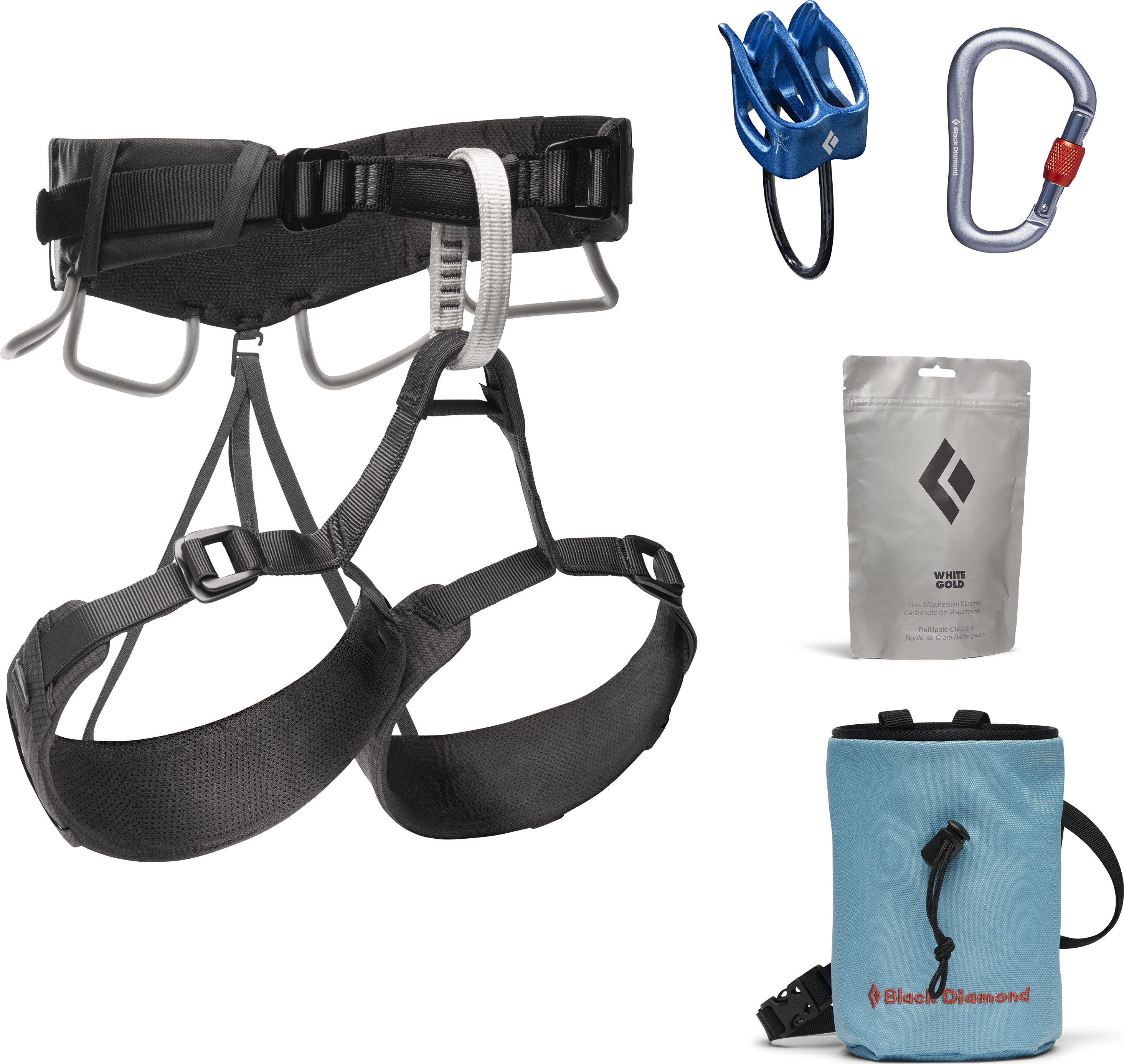 Black Diamond Momentum 4s Harness Package Anthracite