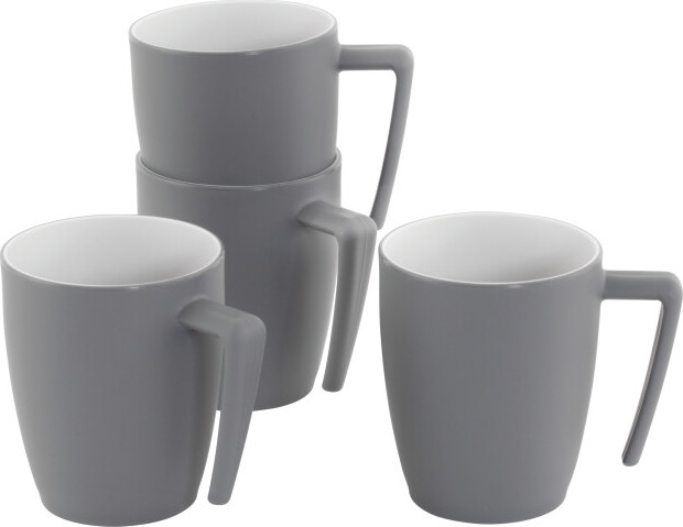 Outwell Gala 4 Person Mug Set Grey & Sand