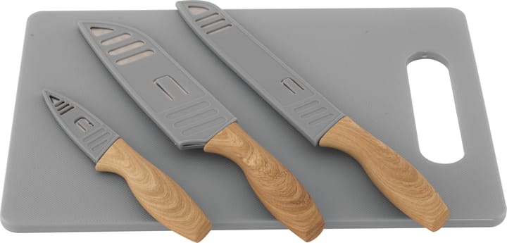 Outwell Caldas Knife Set Wide Cutting Board Black Outwell