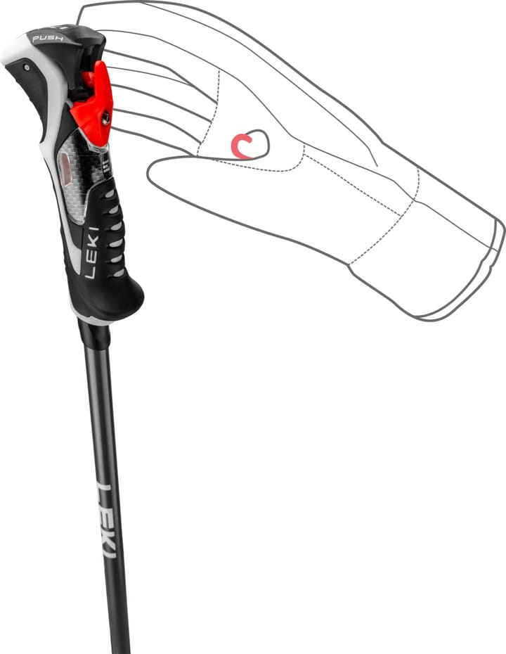 Leki Carbon 14 3D Black-Dark Anthracite-Bright Red Leki