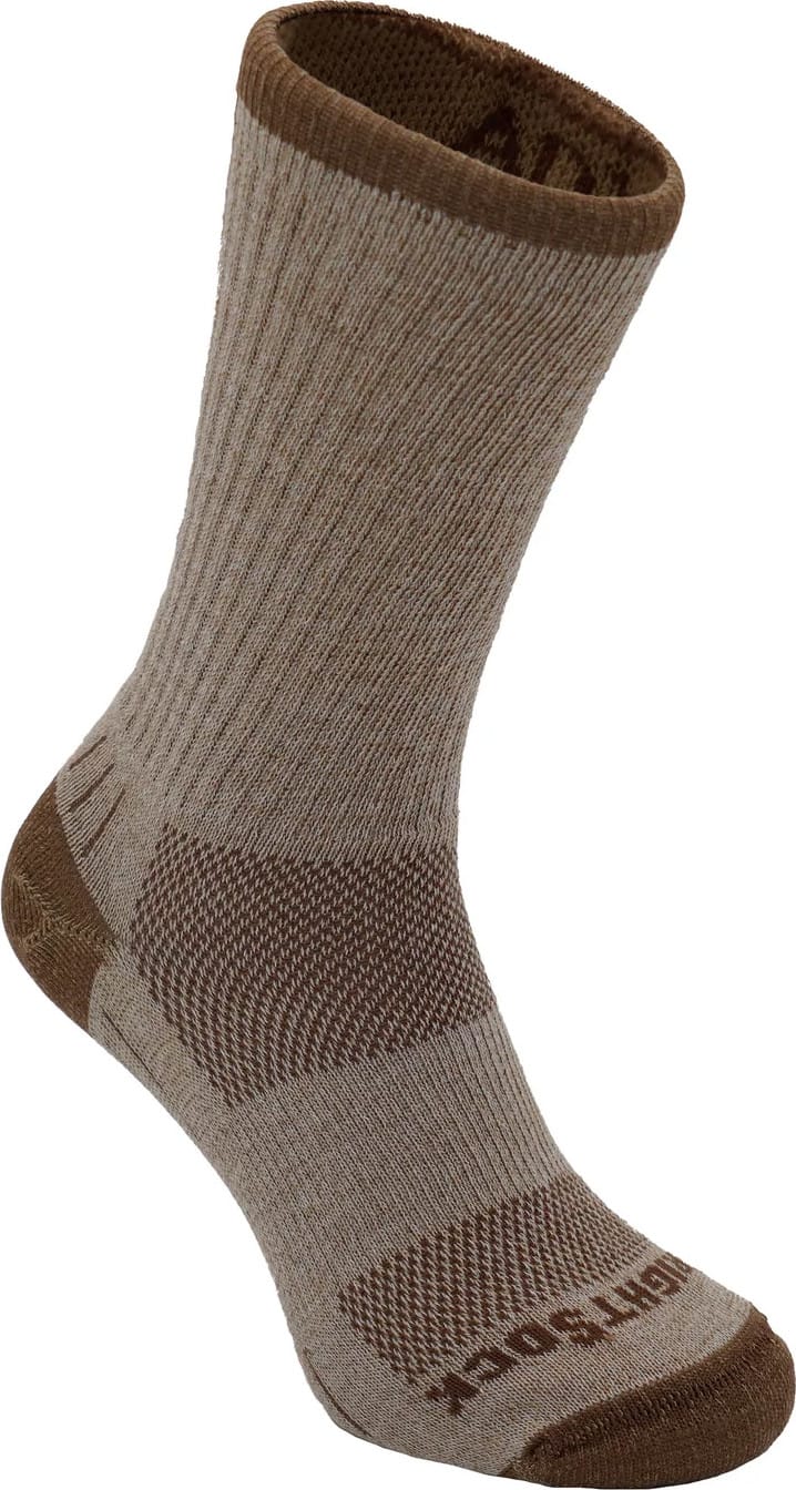 Wrightsock Adventure Crew Anti Blister System Khaki/Marl Wrightsock