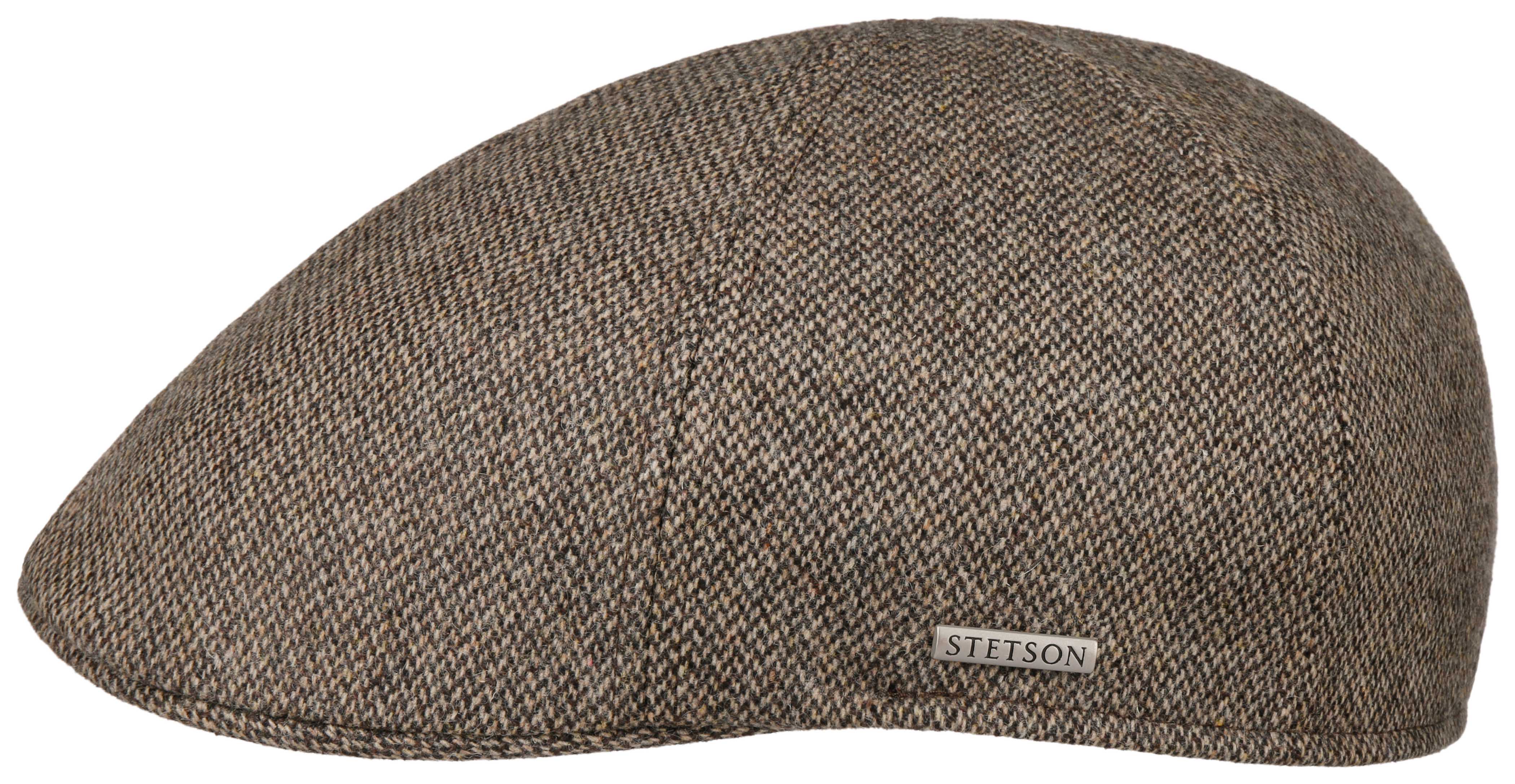 Stetson Men’s Texas Fine Herringbone Flat Cap Sand/Black