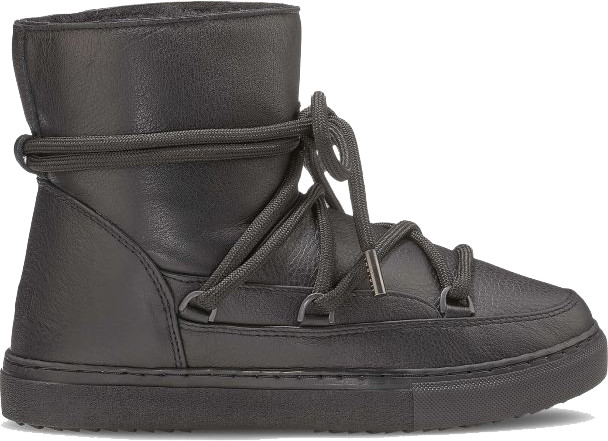 Inuikii Women’s Full Leather Sneaker Black