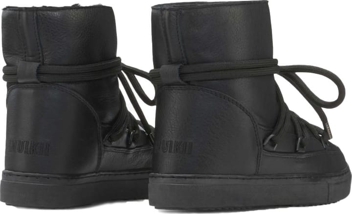 Inuikii Women's Full Leather Sneaker Black Inuikii