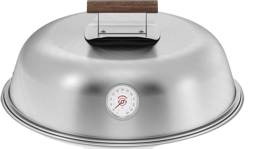 Muurikka Lid With Termometer Stainless Steel 58″  Stainless Steel