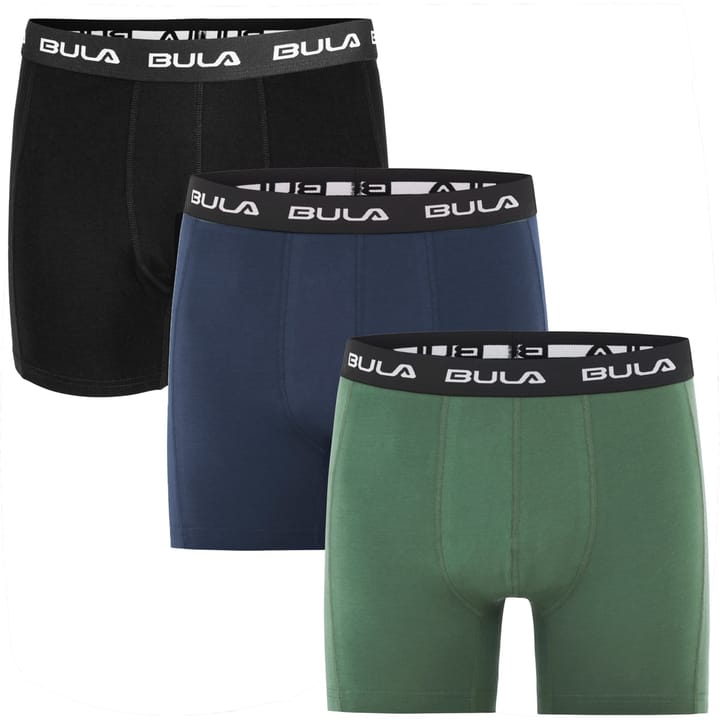 Bula Men's Frame 3pk Boxers Ivy/Black/Navy Bula