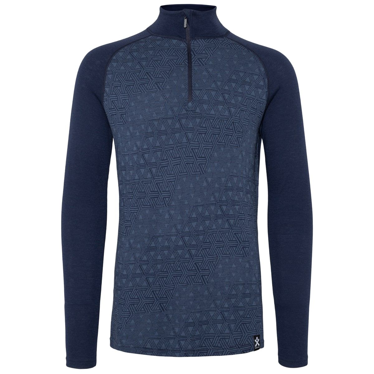 Bula Geo Merino Wool Halfzip Navy