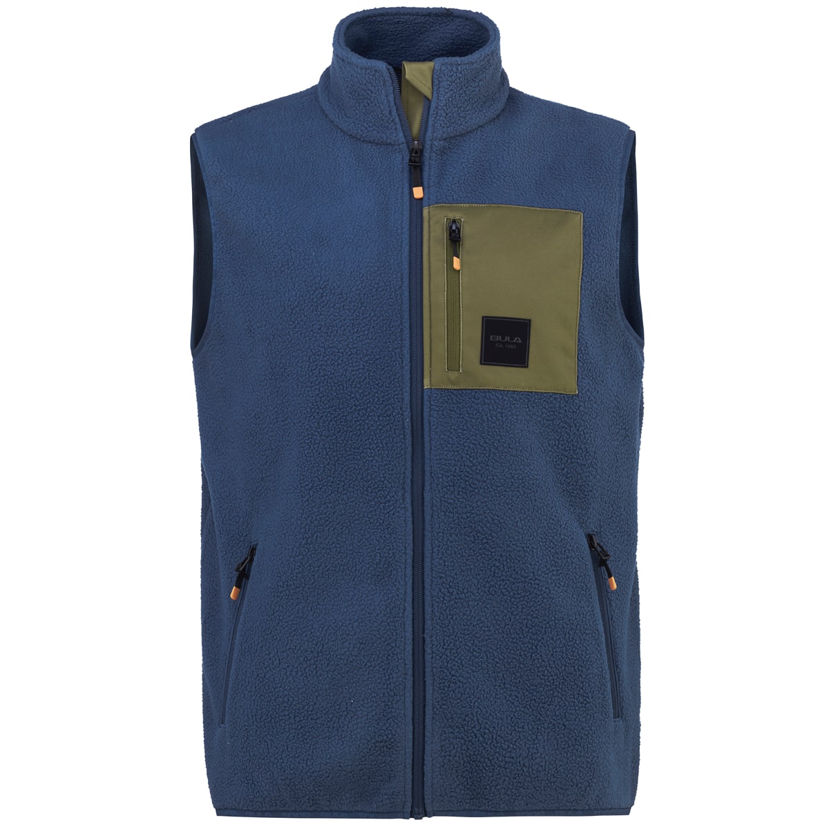 Bula Men’s Basecamp Fleece Vest Denim