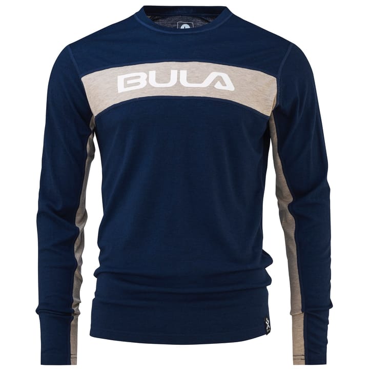 Bula Men's Retro Merino Wool Crew Navy Bula