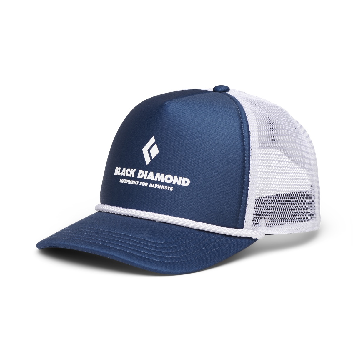 Black Diamond Flat Bill Trucker Hat Indigo-White Eqpmnt For Alpnst