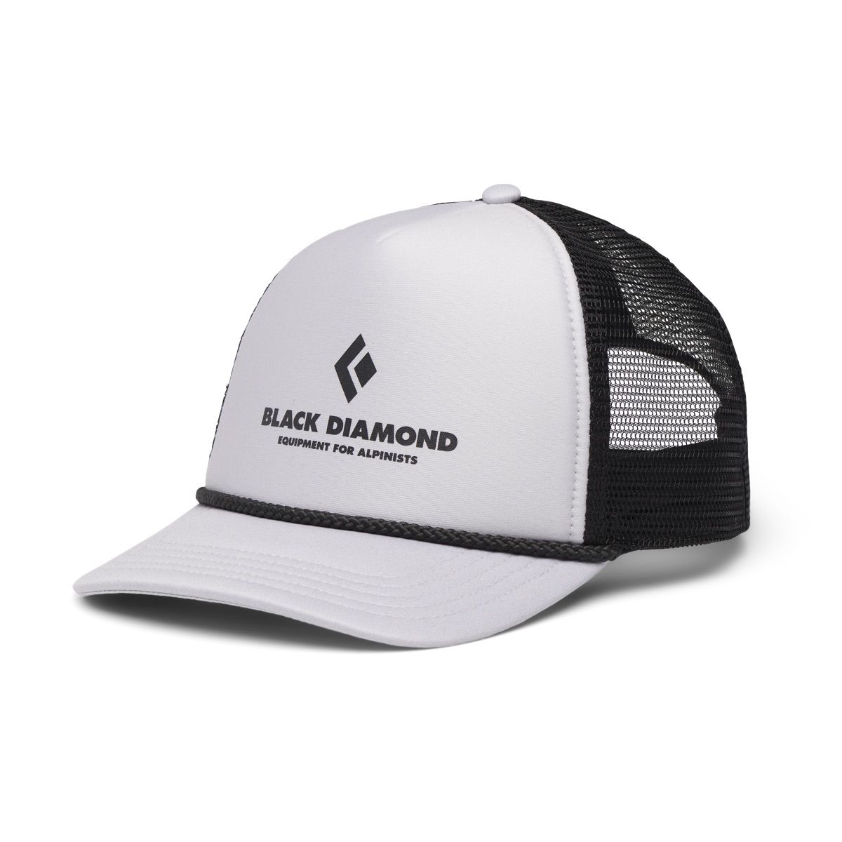 Black Diamond Flat Bill Trucker Hat Pewter-Black Eqpmnt For Alpnst