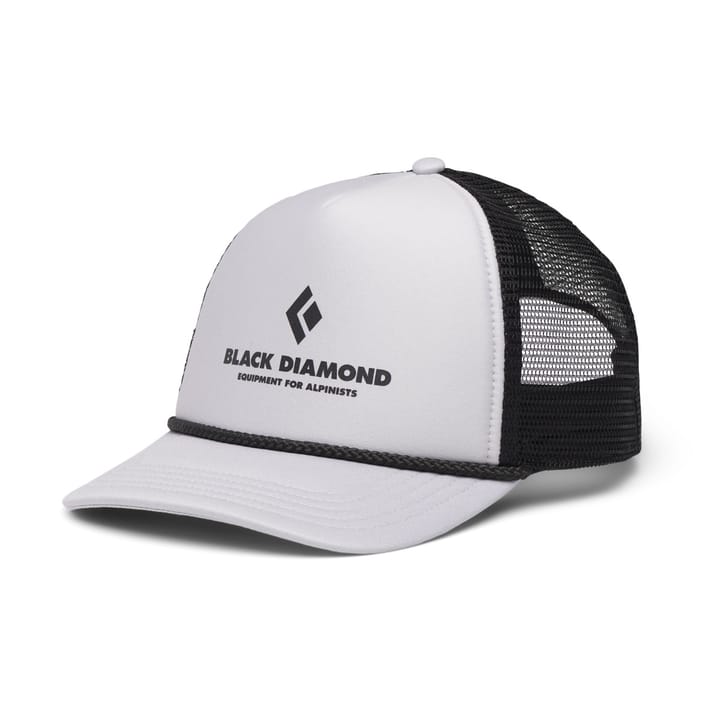 Black Diamond Flat Bill Trucker Hat Pewter-Black Eqpmnt For Alpnst Black Diamond